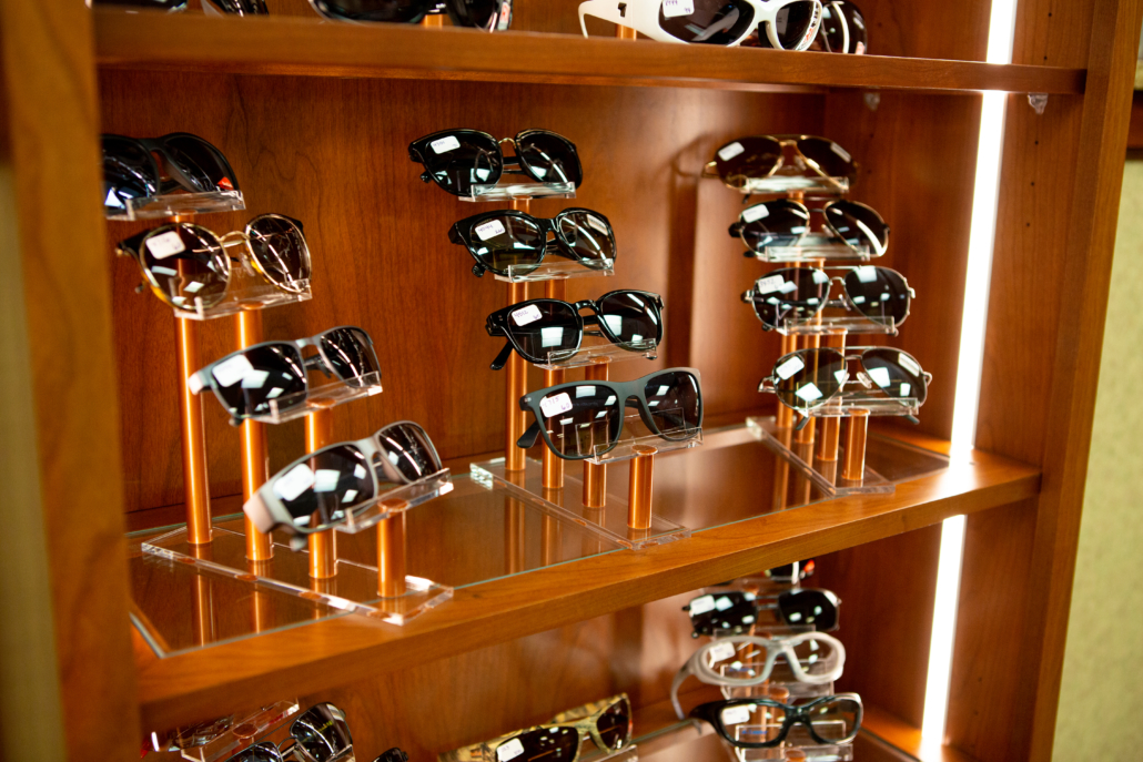 Sunglasses rack
